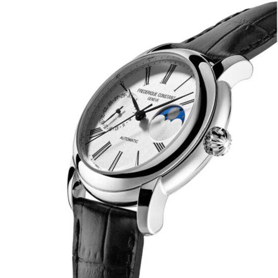 Frederique Constant Manufacture Automatic Moonphase 42 mm Stainless Steel FC-712MS4H6 Angle image number 1