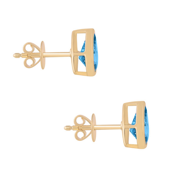 Pear Shape Topaz Stud Earrings