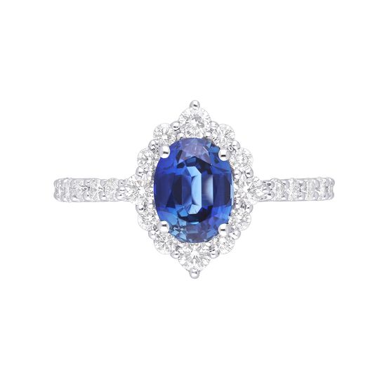 maison birks salon oval sapphire diamond halo sg12185r 8x6 front image number 0