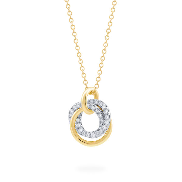 Pendentif en or jaune entrelacé, petit