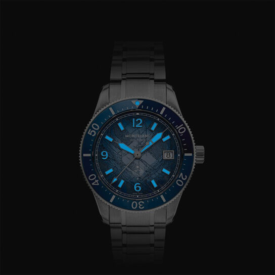 Montblanc 1858 Iced Sea 0 Oxygen Automatic 38 mm Stainless Steel image number 5