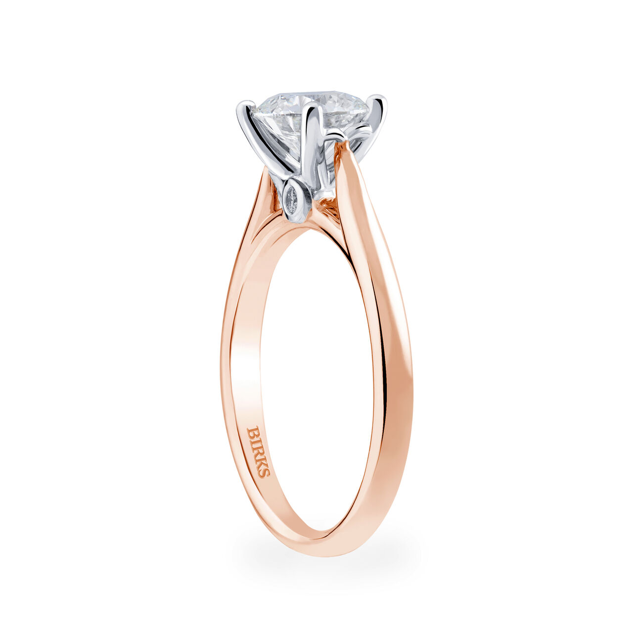 Round Solitaire Diamond Engagement Ring image number 1
