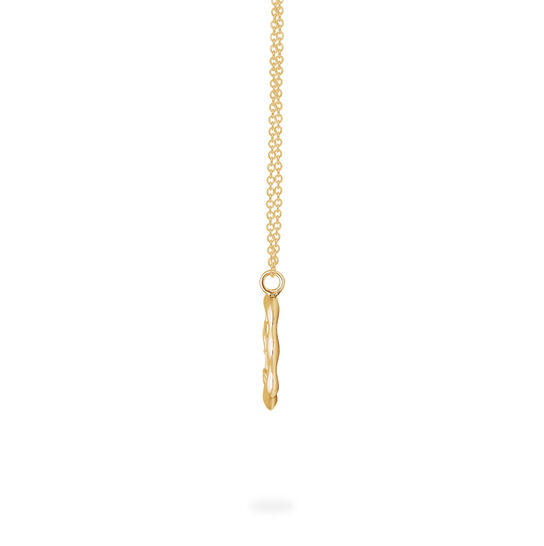 Libra Zodiac Sign Yellow Gold Pendant Side image number 3