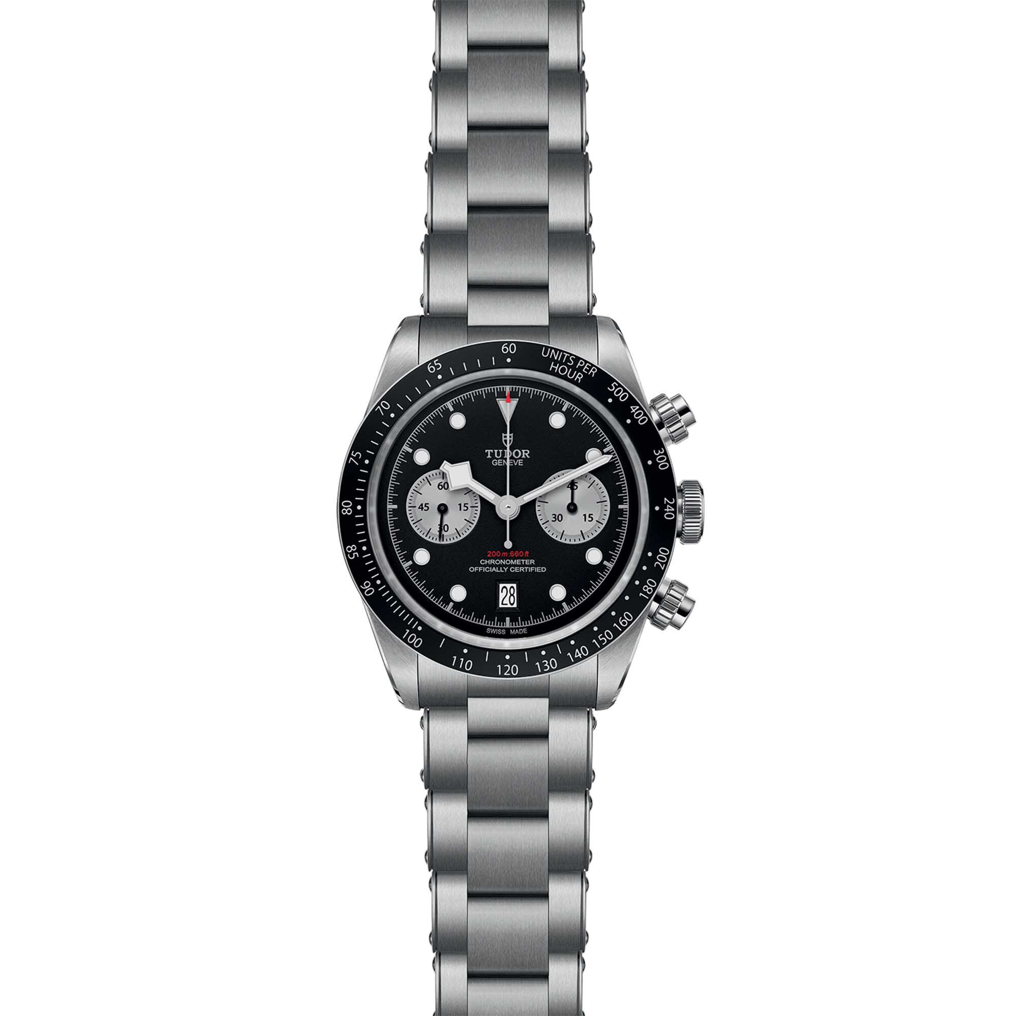 Tudor black store bay chrono 24