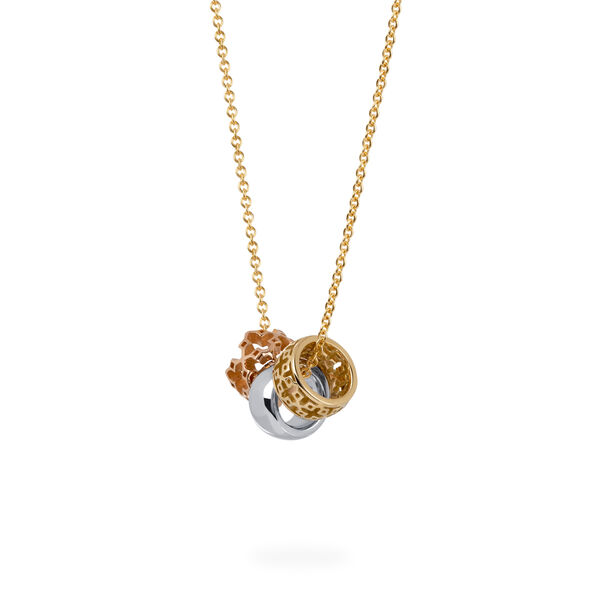 Pendentif triple anneau, tricolor