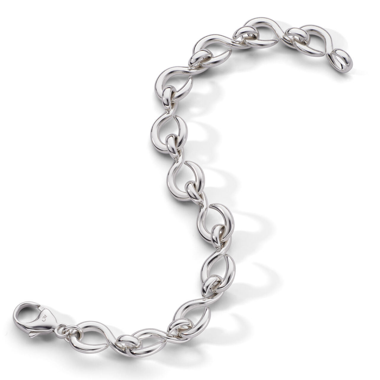 Monica Rich Kosann Infinite & Boundless The Twist Petite Infinity Silver Bracelet 42175 image number 0