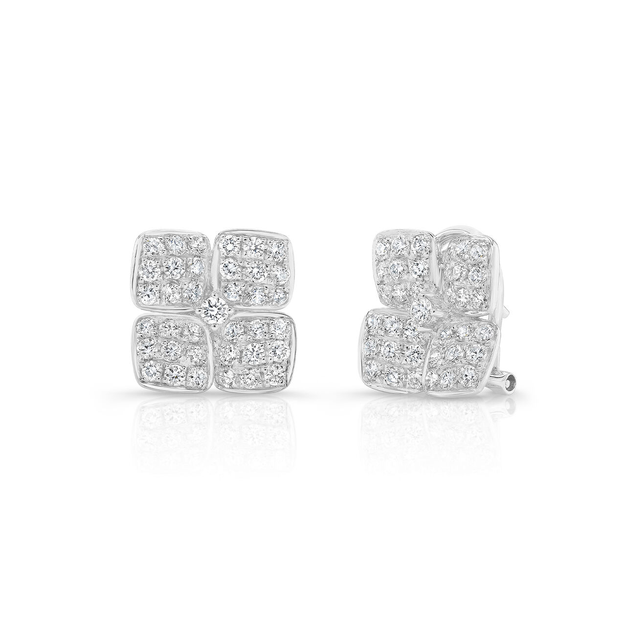 Uneek White Gold Earrings Diamonds ER4250DC Front image number 0