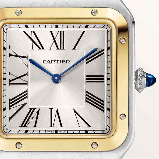 Cartier Santos-Dumont 47 X 34 mm automatique en or jaune et acier inoxydable, tr&egrave;s grand mod&egrave;le image number 6