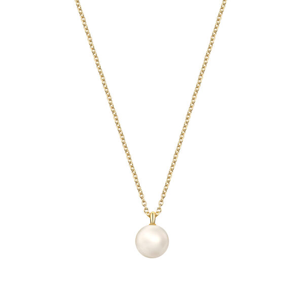6.5&ndash;7 mm Yellow Gold Akoya Pendant Necklace