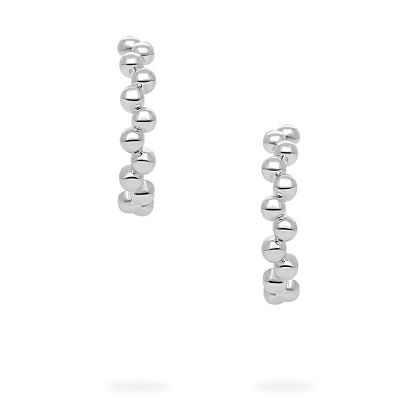 Sterling Silver Splash 18 mm Hoop Earrings
