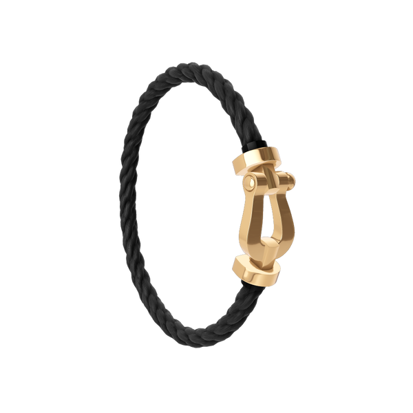 Force 10 Large Yellow Gold Cable Bracelet