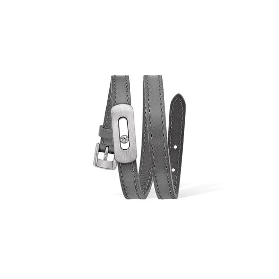 Messika Paris - My Move Titanium Leather Grey Bracelet image number 0