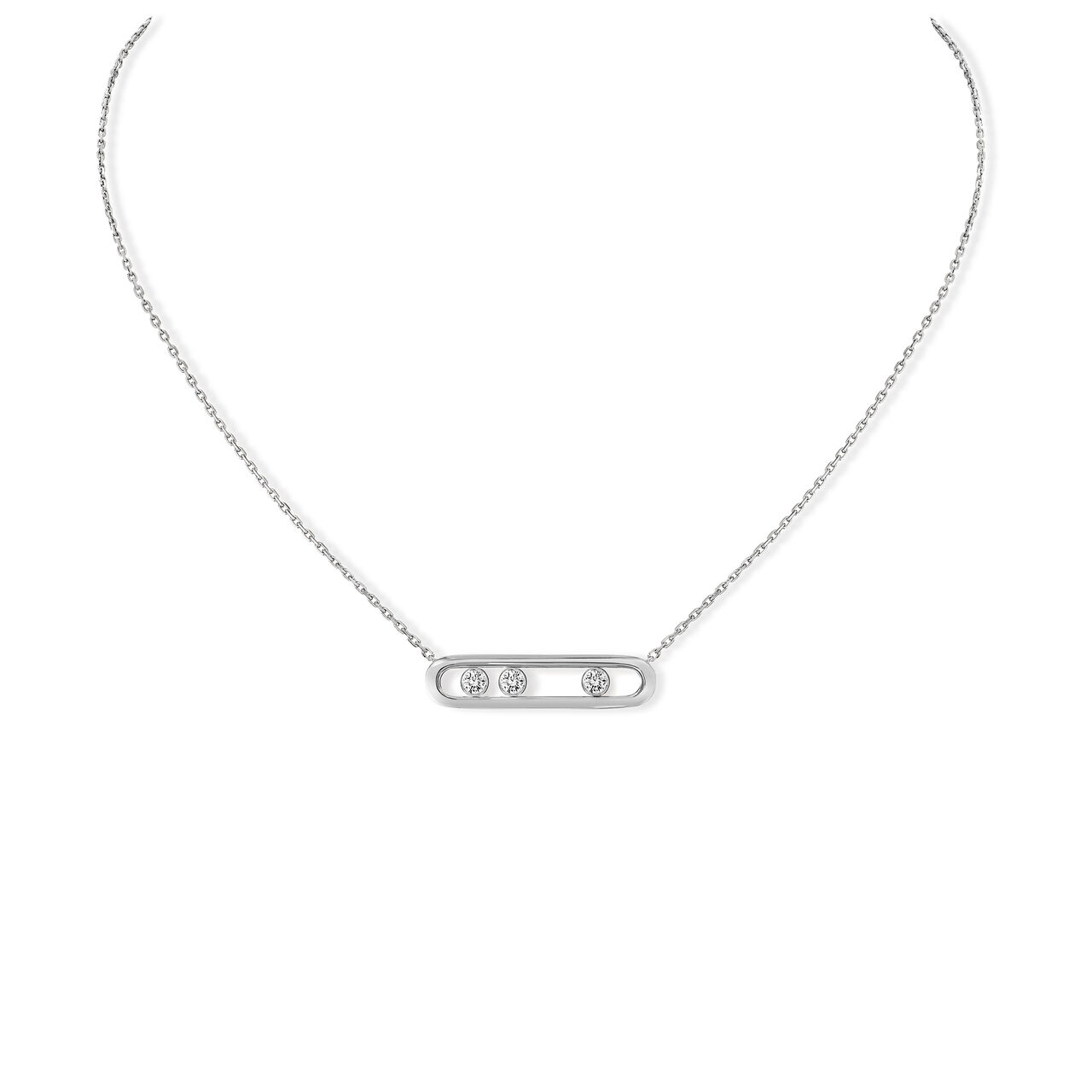 Messika Move Classic White Gold and Diamond Pendant image number 0