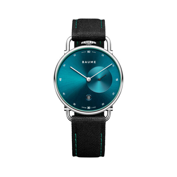 Baume 41 mm petites secondes quartz en acier inoxydable