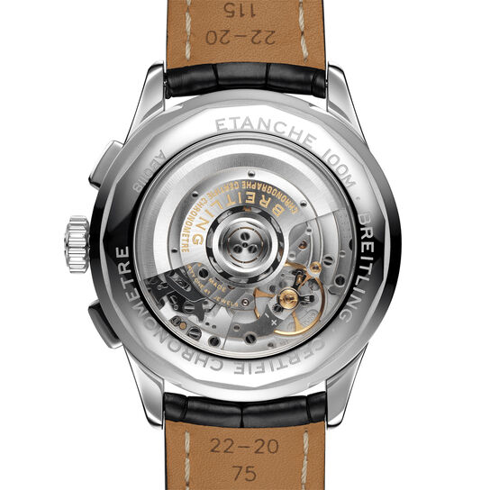 Premier B01 Chronograph 42 Steel - Black Folding Clasp image number 1