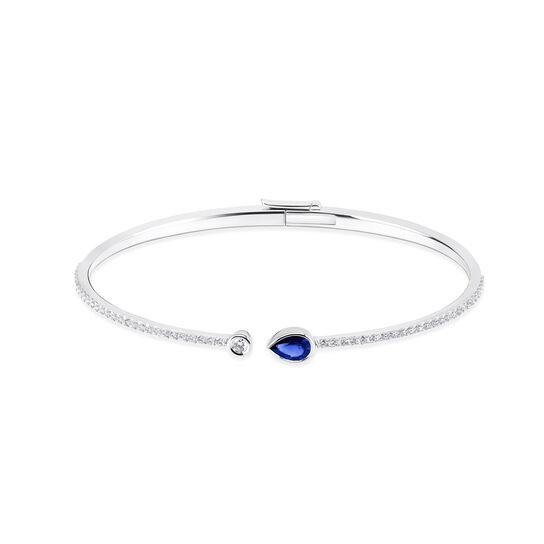 Birks Splash Diamond and Sapphire Bangle Bracelet image number 0