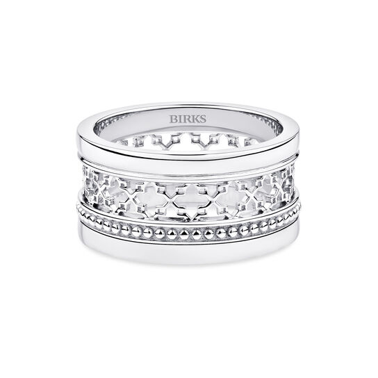 Front view of Birks Dare to Dream sterling silver ring image number 0