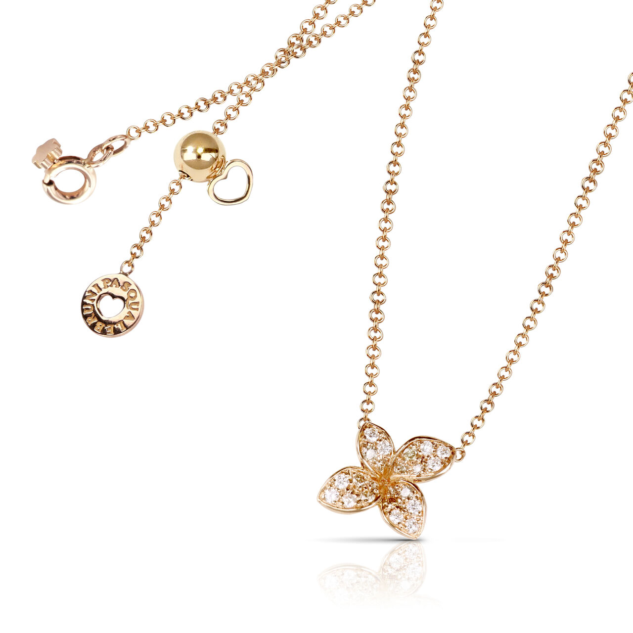 Pasquale Bruni Petit Garden Micro Rose Gold and Diamond Pav&eacute; Pendant 16795R image number 0