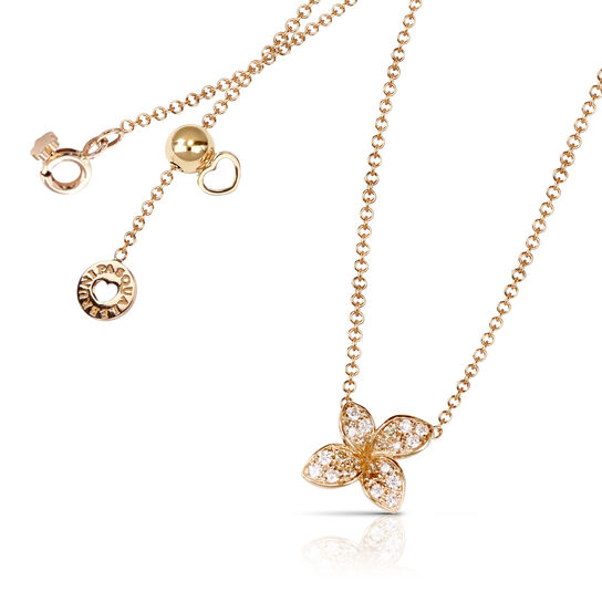 Pasquale Bruni Petit Garden Micro Rose Gold and Diamond Pav&eacute; Pendant 16795R image number 0