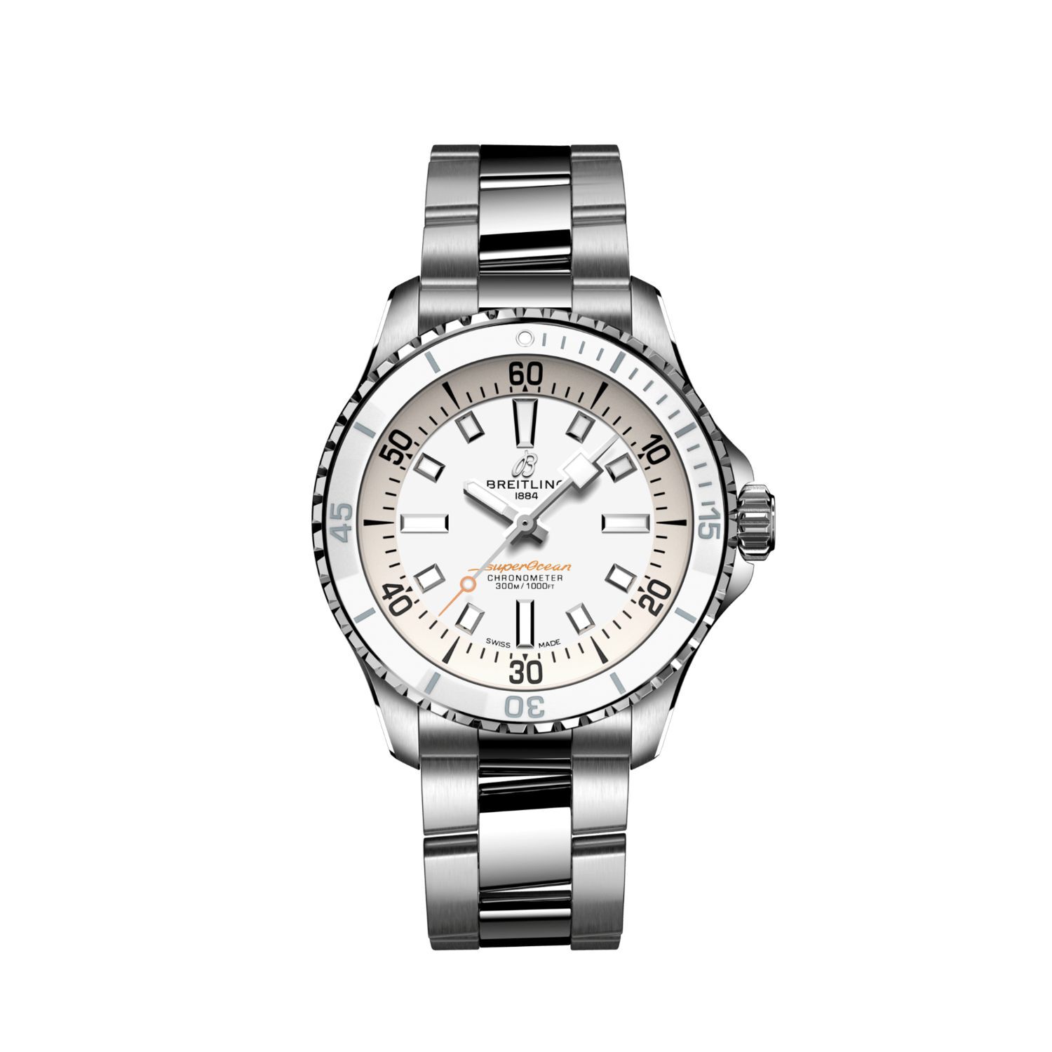 Breitling watch white face online