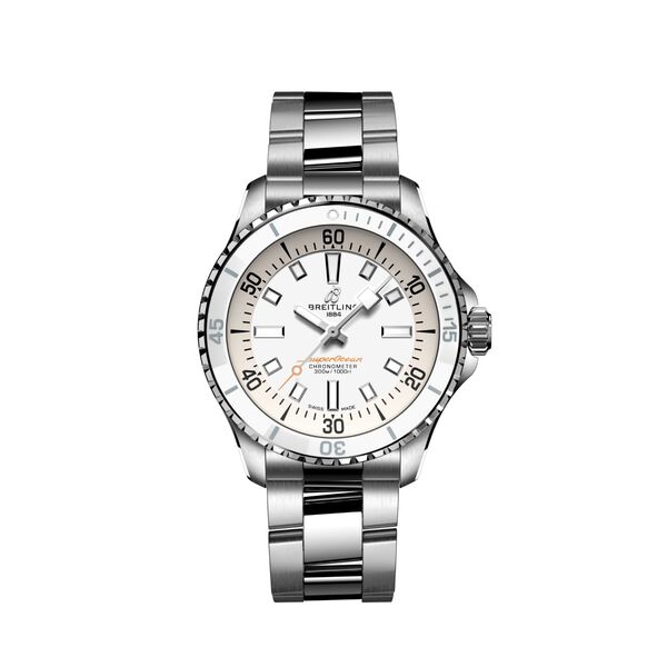 Superocean automatique 36 en acier - Blanc