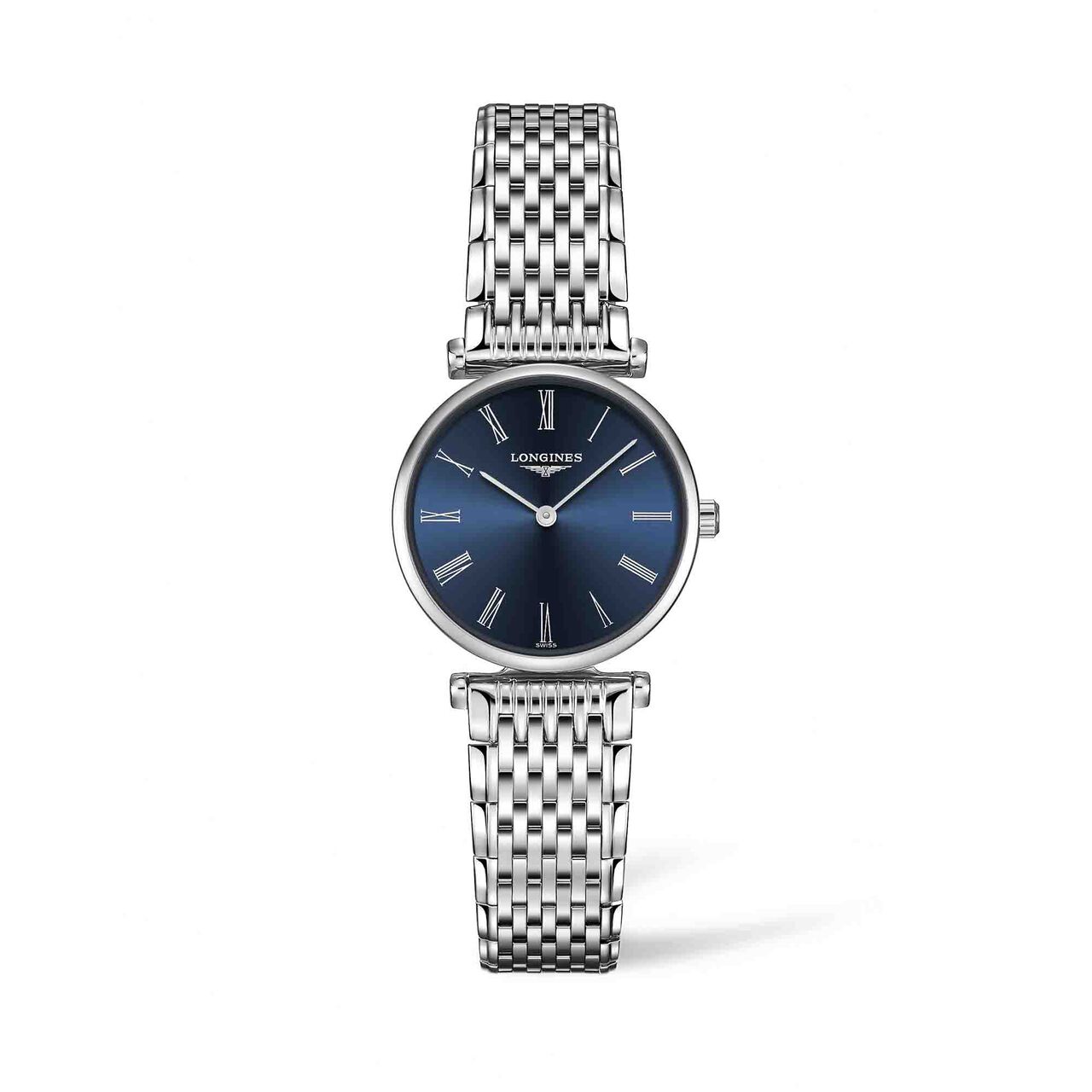 maison birks la grande classique de longines 24mm stainless steel sunray blue dial l42094946 image number 0