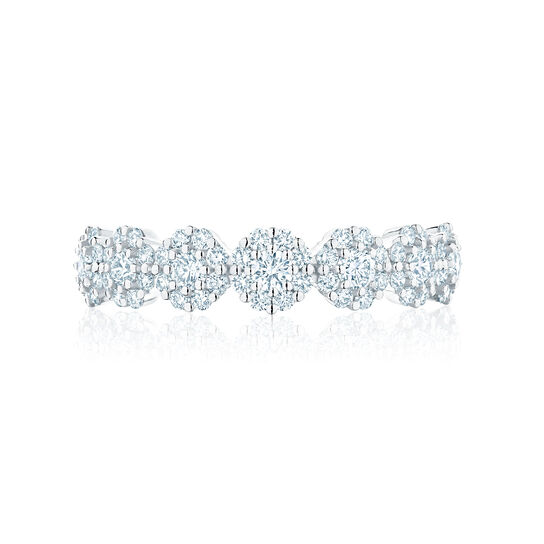 bijoux birks iconic stackable white gold and diamond snowflake ring image number 0