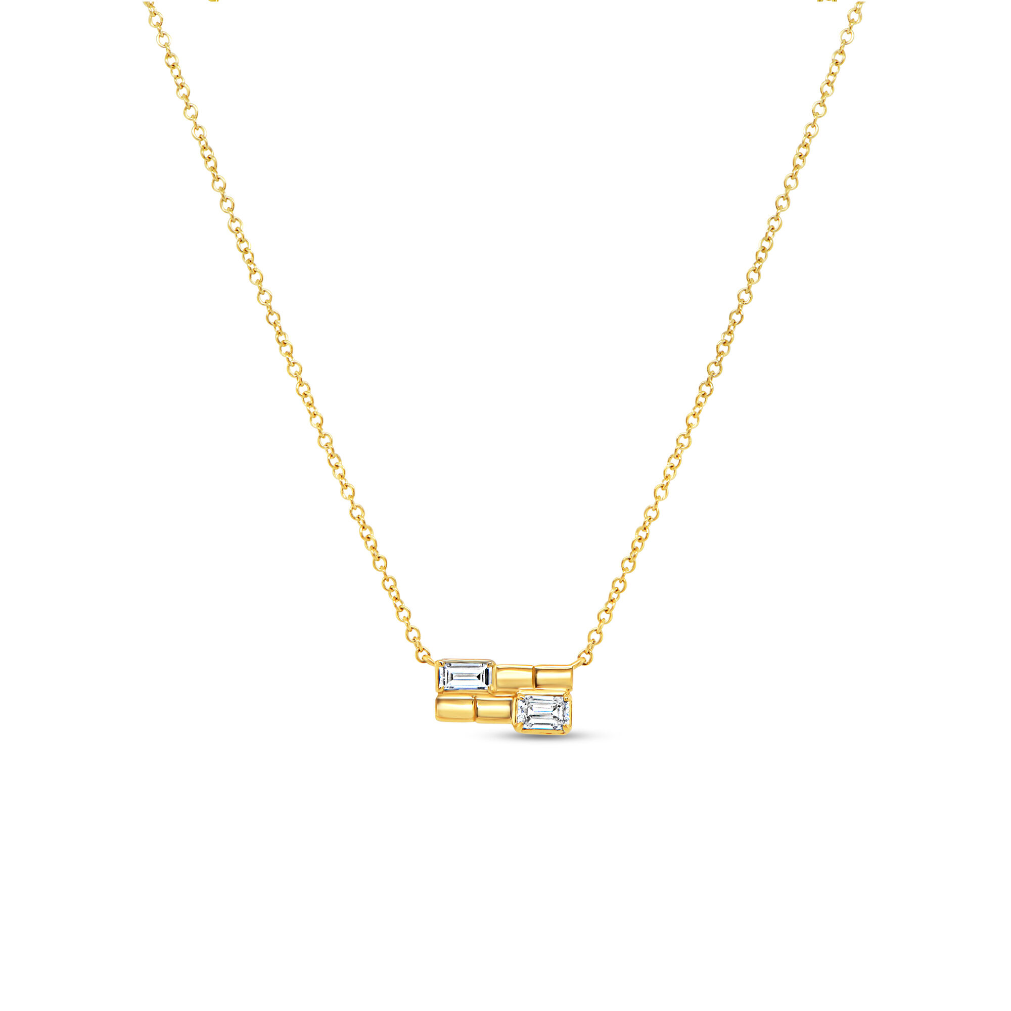 Alexandria Yellow Gold and Diamond Pendant