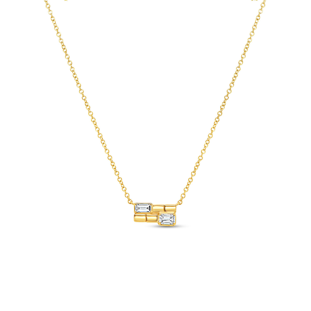 Uneek Alexandria Yellow Gold and Diamond Pendant NK1175 image number 0