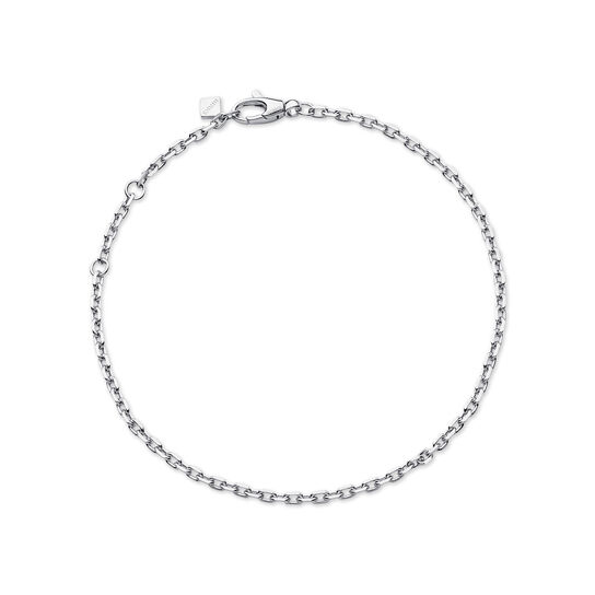 Birks Essentials Sterling Silver Diamond-Cut Chain Bracelet image number 0