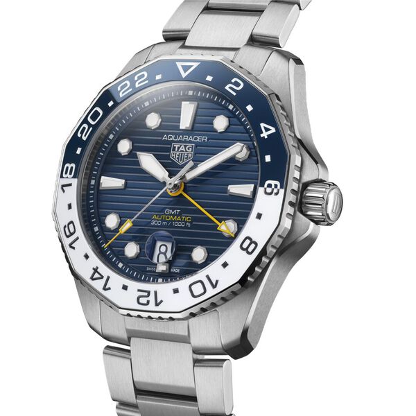 Aquaracer Professional 300 43 mm automatique GMT en acier inoxydable