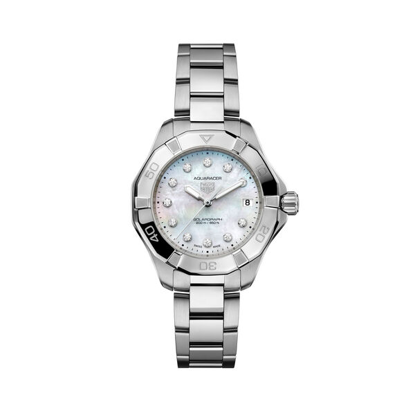 Aquaracer Professional 200 Solargraph 34 mm Stainless Steel and Diamond