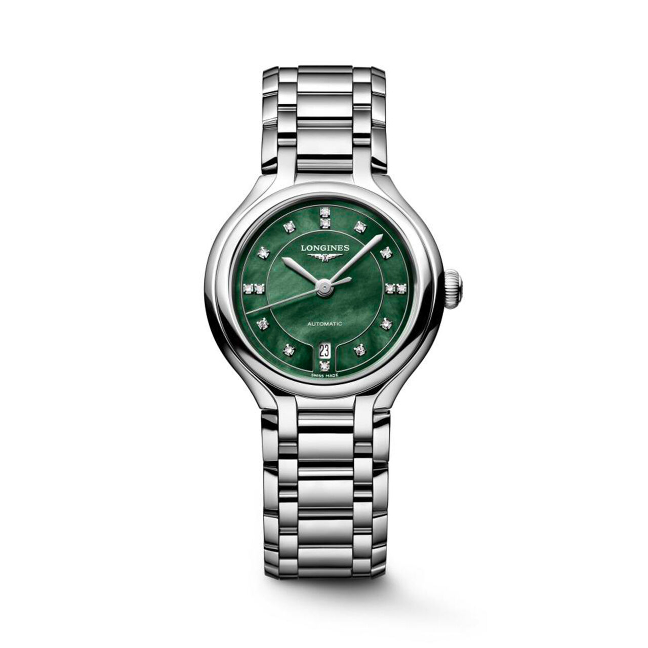 Longines PrimaLuna Quartz 30 mm Stainless Steel and Diamond L8.123.4.07.6 image number 0