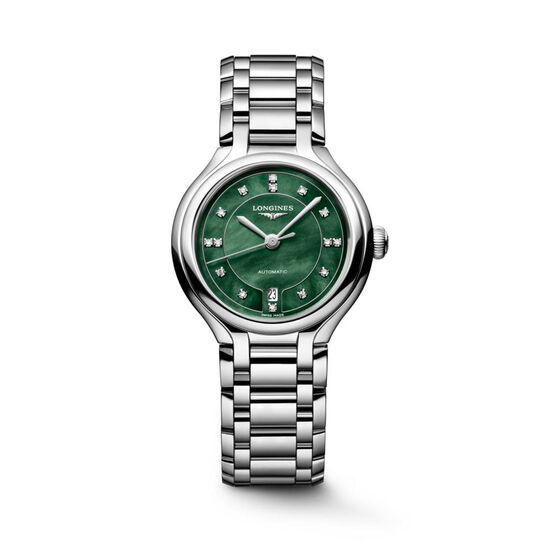 Longines PrimaLuna Quartz 30 mm Stainless Steel and Diamond L8.123.4.07.6 image number 0
