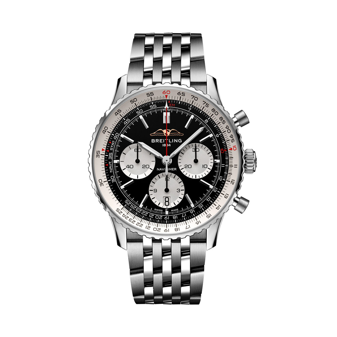 Breitling Navitimer B01 Chronograph Steel 43 - Black AB0138211B1A1 Front image number 0