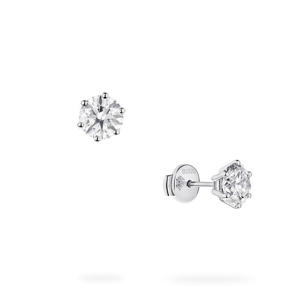 White Gold Diamond Stud Earrings