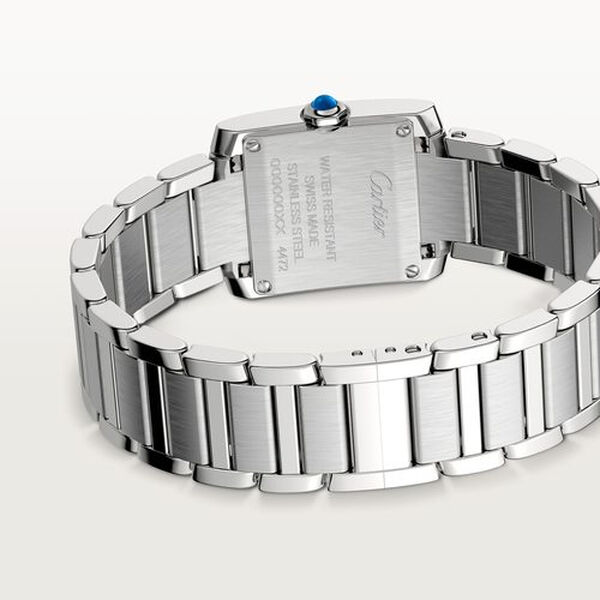 Tank Française Small Quartz 26 X 21 mm Stainless Steel and Diamond