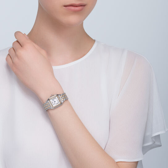 Panthère de Cartier Medium Model Quartz 37 mm yellow Gold and Stainless Steel image number 1