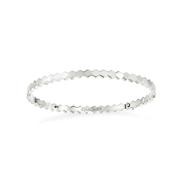 Bracelet jonc Bee de Chaumet en or blanc