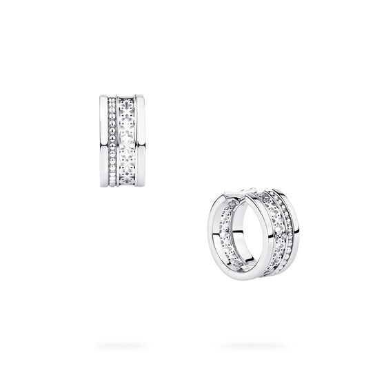 Side profile of silver earrings from Birks Dare to Dream collection image number 3