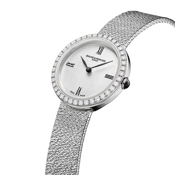 Joia Quartz 28 mm Stainless Steel and Diamond