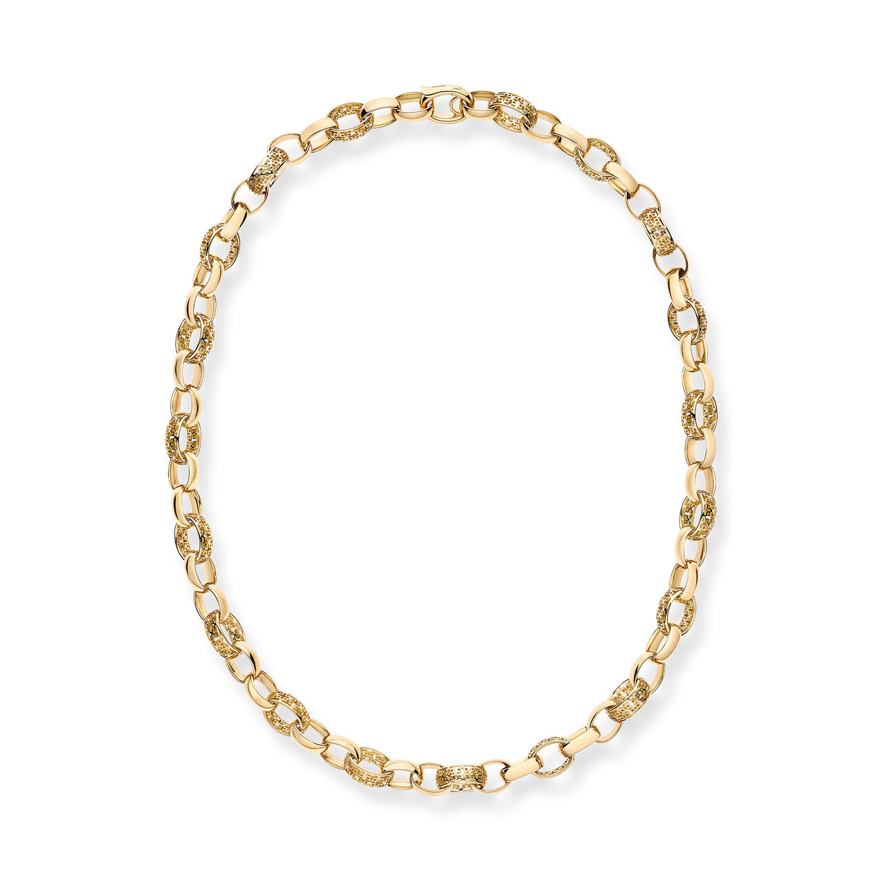Yellow Gold Chain Necklace image number 3