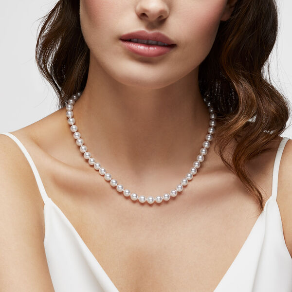 Collier Akoya AAA de 7-7,5 mm