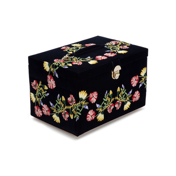 Coffret à bijoux Zoe bleu indigo, grand modèle