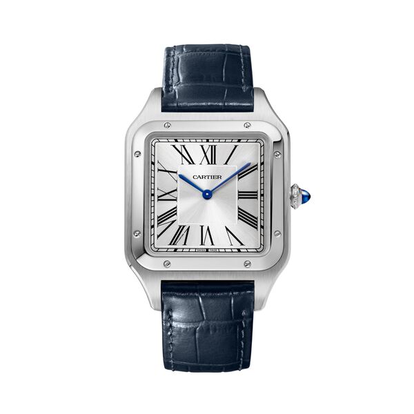 Santos-Dumont 47 x 34 mm manuelle en acier inoxydable, modèle très grand