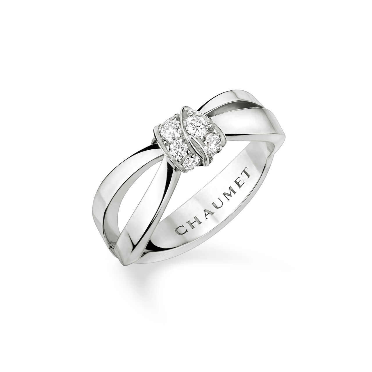 maison birks chaumet liens seduction white gold diamond ring 083053 image number 0