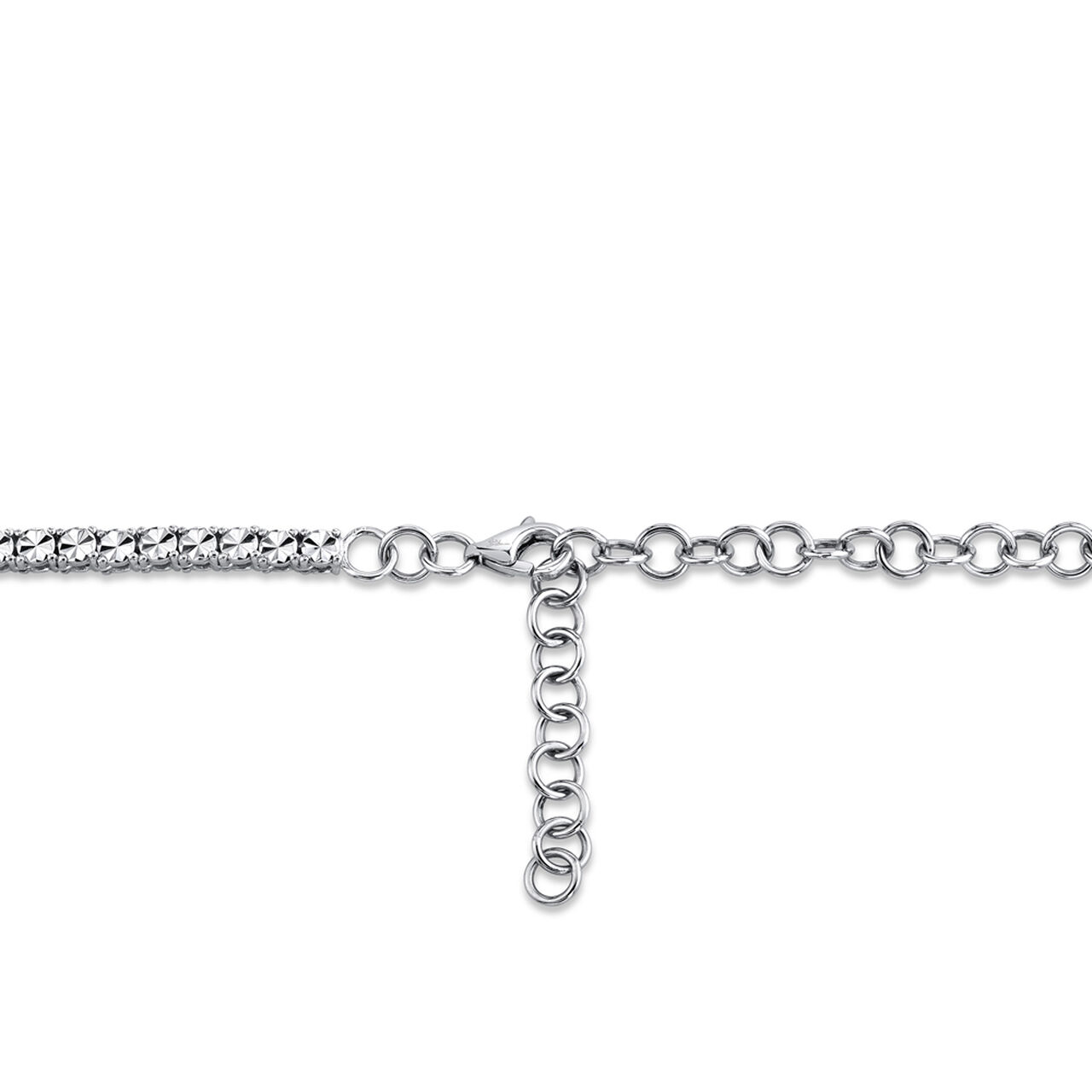 Shy Creation Stella White Gold and Diamond Tennis Necklace SC55009469C Clasp image number 2