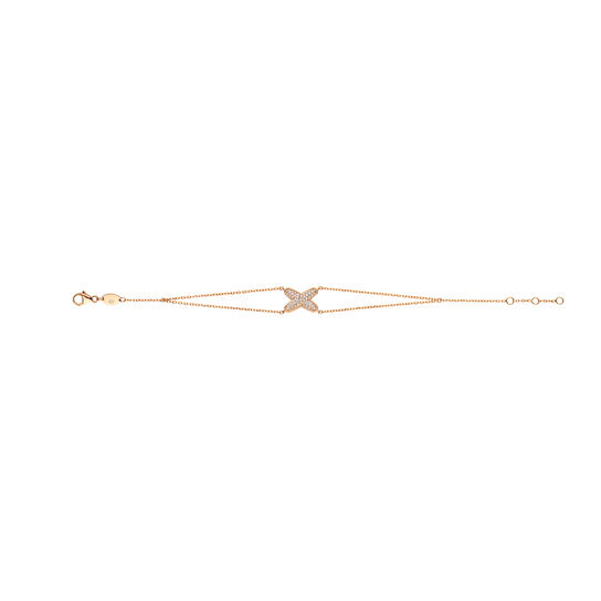 Jeux de Liens Rose Gold Diamond Bracelet image number 1