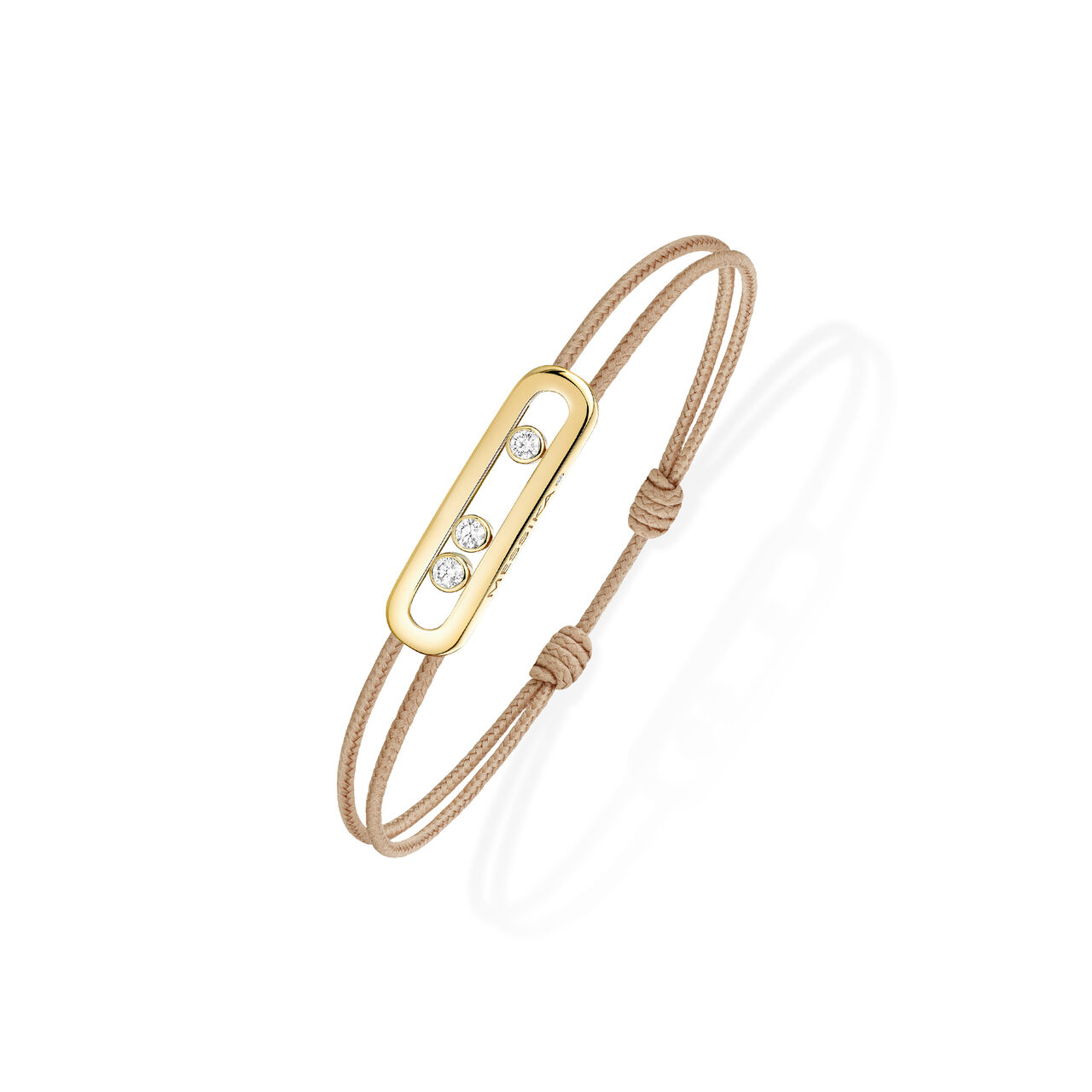 Care(s) Yellow Gold and Diamond Cord Bracelet-messika image number 0