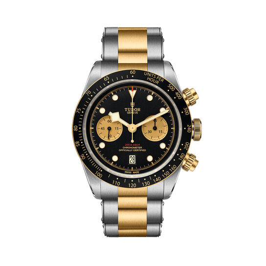 tudor black bay heritage chrono sg 41 mm steel case steel and gold bracelet m79363n 0001 image number 0